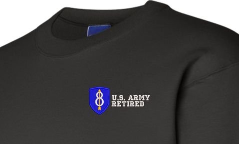 8th Infantry Division Retired Sweatshirt