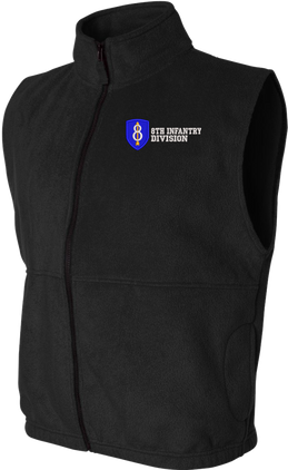 8th Infantry Division Full-Zip Fleece Vest