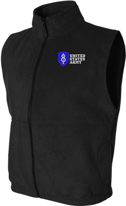 8th Infantry Division United States Army Full-Zip Fleece Vest