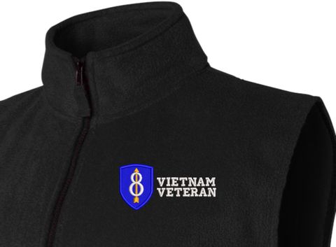 8th Infantry Division Vietnam Veteran Full-Zip Fleece Vest