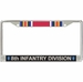 8th Infantry Division WW2 Veteran Service Ribbon License Plate Frame
