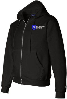 8th Infantry Division Zippered Hoodie