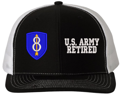 8th Infantry U.S. Army Retired Split Cap