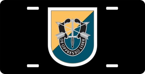 8th Special Forces Group Flash License Plate
