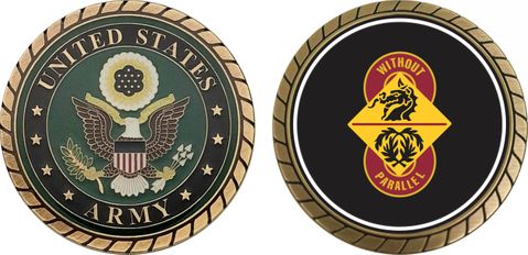 U.S. Army 8th Transport Brigade Unit Crest Challenge Coin