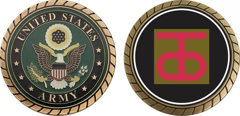 U.S. Army 90th Regional Support Command Patch Challenge Coin