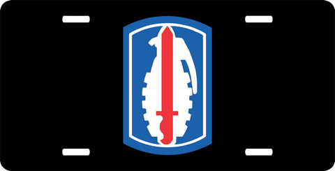 91st Infantry Brigade License Plate