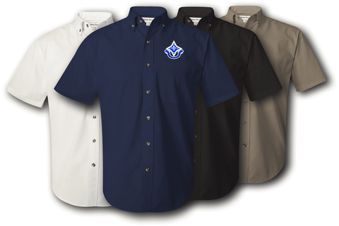 92nd Infantry Division Unit Crest Twill Button Down Shirt - CLOSEOUT SALE!