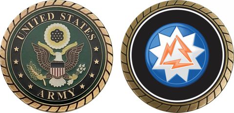 U.S. Army 93rd Signal Brigade Patch Challenge Coin