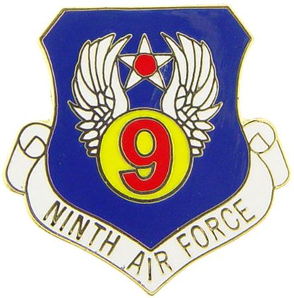 9th Air Force Shield Lapel Pin