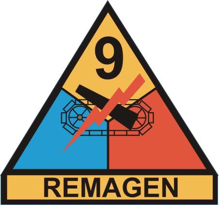 9th Armored Division REMAGEN Decal