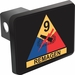 9th Armored Division Trailer Hitch Cover