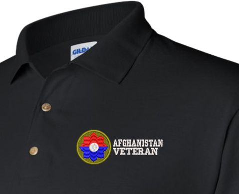 9th Infantry Division Afghanistan Veteran Polo