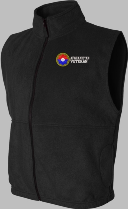 9th Infantry Division Afghanistan Veteran Full-Zip Fleece Vest