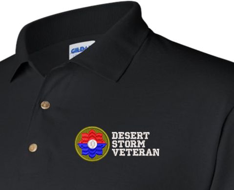 9th Infantry Division Desert Storm Veteran Polo