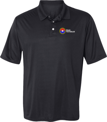 9th Infantry Division Iraq Veteran Moisture Wicking Polo