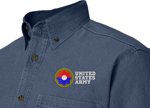 9th Infantry Division United States Army Denim Shirt