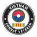 9th Infantry Division Vietnam Combat Veteran with Ribbon Decal