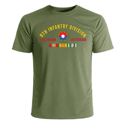9th Infantry Division Vietnam Veteran with Ribbons T-Shirt