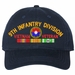 9th Infantry Division Vietnam Veteran with Ribbons Unstructured Dad Cap