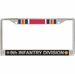 9th Infantry Division WW2 Veteran Service Ribbon License Plate Frame
