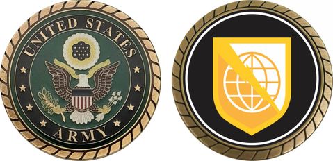 U.S. Army 9th Signal Command Patch Challenge Coin