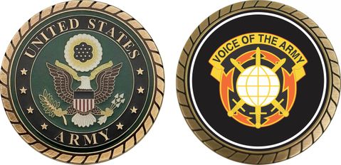 U.S. Army 9th Signal Command Unit Crest Challenge Coin