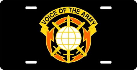 9th Signal Command Unit Crest License Plate