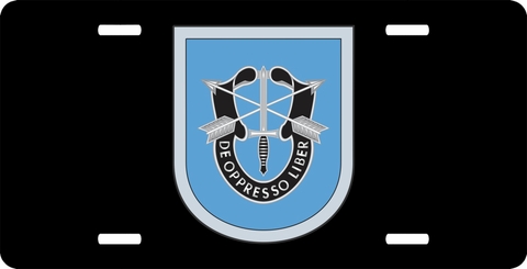 9th Special Forces Group Flash License Plate