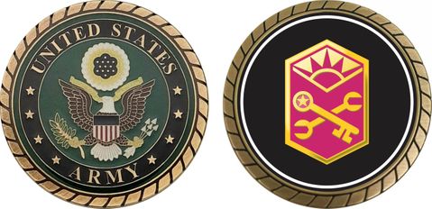 U.S. Army Advanced Weapons Support Command Patch Challenge Coin