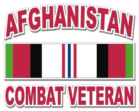 Afghanistan Combat Veteran Decal