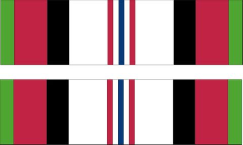 Afghanistan Ribbon Award Decal Sticker