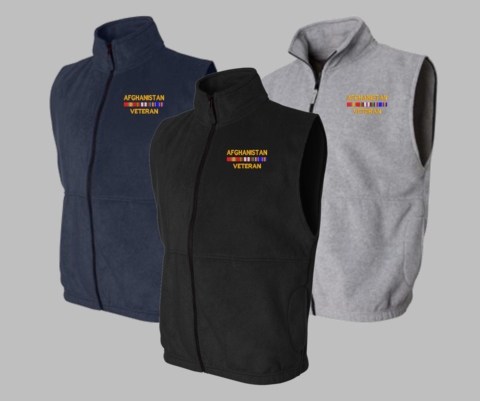 Afghanistan Veteran Full-Zip Fleece Vest
