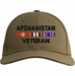 Afghanistan Veteran War Conflict 3-Ribbon Stack Made In USA Cap