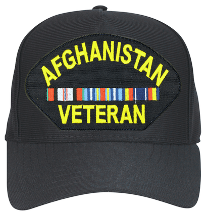 Afghanistan Veteran With 3 Ribbons Cap