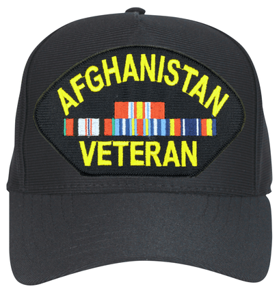 Afghanistan Veteran With 4 Ribbons Cap