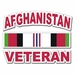 Afghanistan Veteran with Ribbon Decal