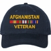 Afghanistan Veteran with Service Ribbons Unstructured Dad Cap