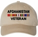 Afghanistan Veteran with Service Ribbons Unstructured Dad Cap