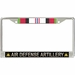 Air Defense Artillery Afghanistan Veteran License Plate Frame