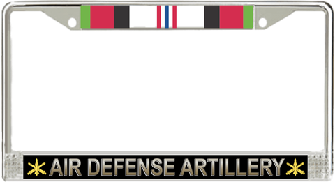 Air Defense Artillery Afghanistan Veteran License Plate Frame