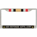 Air Defense Artillery Iraq Veteran License Plate Frame