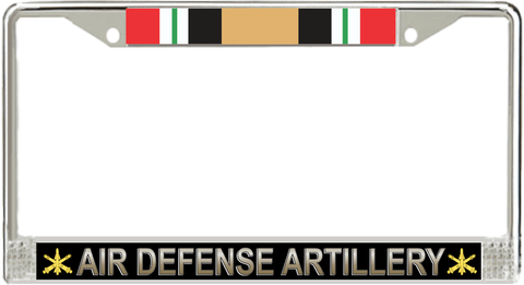 Air Defense Artillery Iraq Veteran License Plate Frame