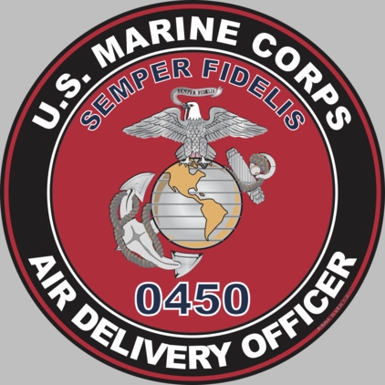 U.S.M.C. MOS 0450 Air Delivery Officer Decal