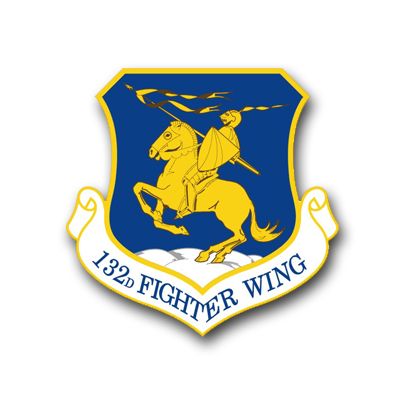 Air Force 132nd Fighter Wing Vinyl Transfer Decal