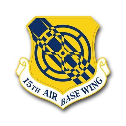 Air Force 15th Air Base Wing Vinyl Transfer Decal