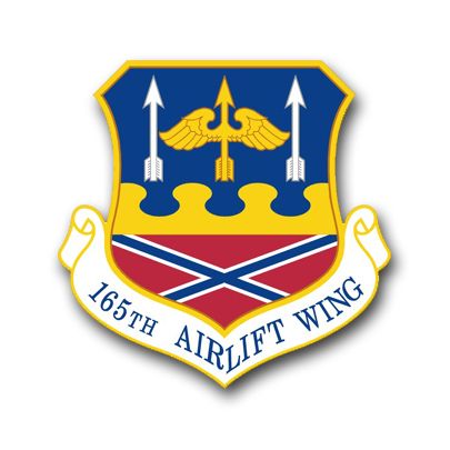 Air Force 165th Airlift Wing Vinyl Transfer Decal