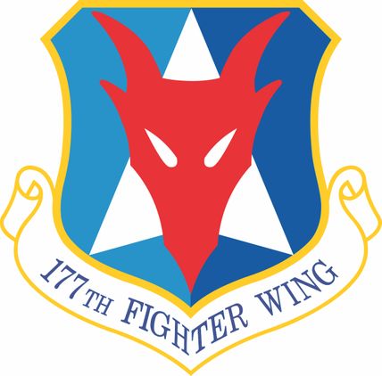 Air Force 177th Fighter Wing Vinyl Transfer Decal