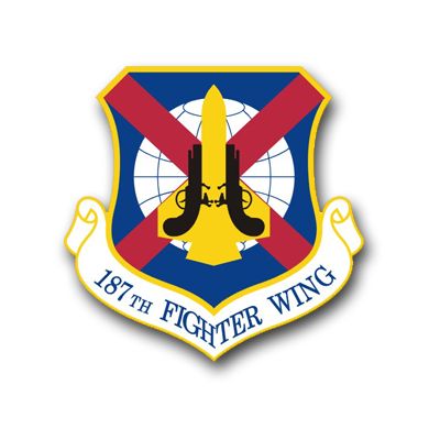 Air Force 187th Fighter Wing Vinyl Transfer Decal