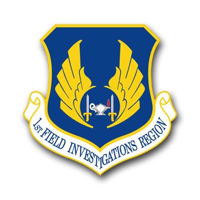 Air Force 1st Field Investigation Region Wing Vinyl Transfer Decal